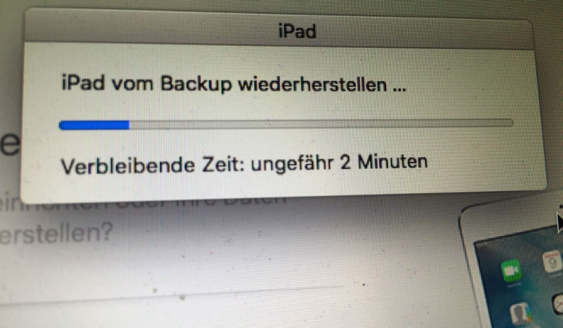 iPad Wiederherstellung bei IPv6